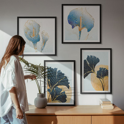 Multi-piece wall decor set Lemons wine portrait Kahlo