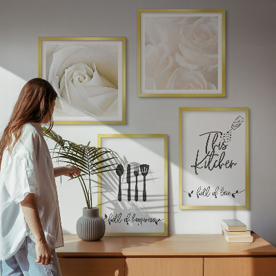 Wall art set Bauhaus geometric patterns