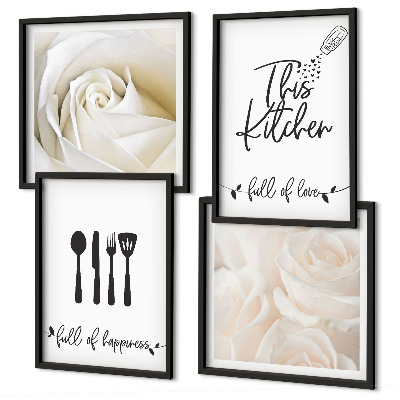 Wall art set Bauhaus geometric patterns