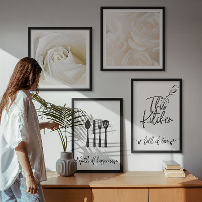 Wall art set Bauhaus geometric patterns