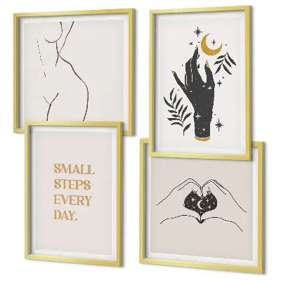 Wall art set Minimalist boho illustrations