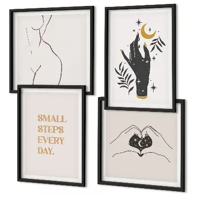 Wall art set Minimalist boho illustrations
