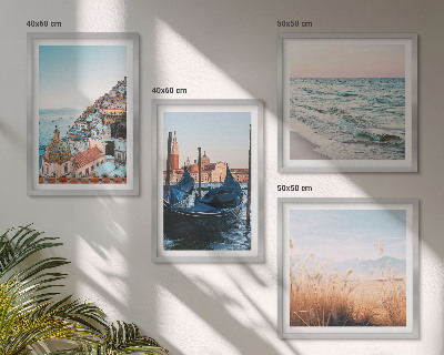 Wall art set Seaside views of Venice