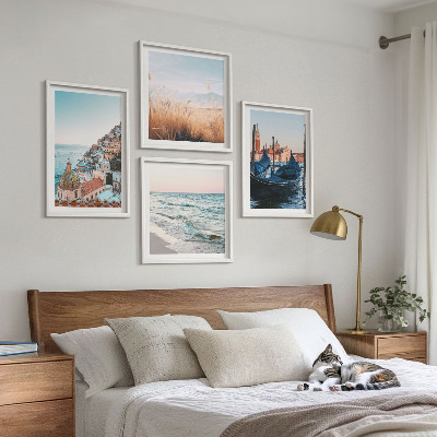 Wall art set Seaside views of Venice