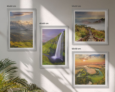 Multi-piece wall decor set Views of mountains, rivers, waterfalls