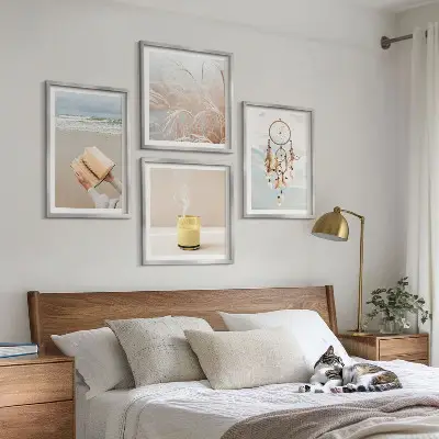 Multi-piece wall decor set summer landscapes in boho style