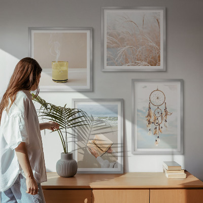 Multi-piece wall decor set Summer landscapes boho style