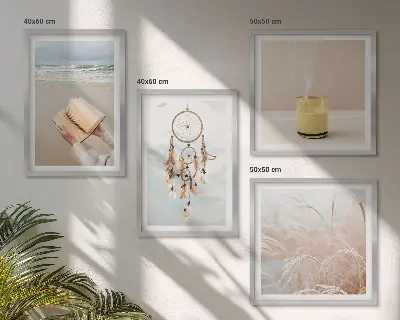 Multi-piece wall decor set summer landscapes in boho style