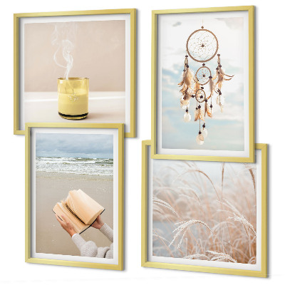 Multi-piece wall decor set Summer landscapes boho style