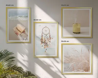 Multi-piece wall decor set summer landscapes in boho style