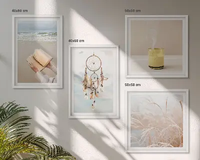Multi-piece wall decor set summer landscapes in boho style