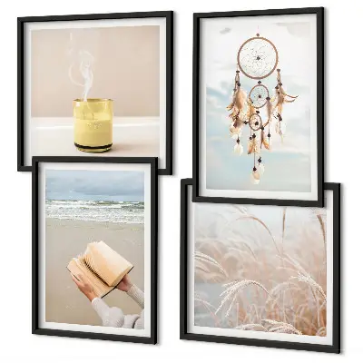 Multi-piece wall decor set summer landscapes in boho style