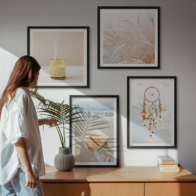 Multi-piece wall decor set Summer landscapes boho style