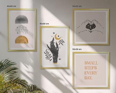 Multi-piece wall decor set Minimalist boho illustrations