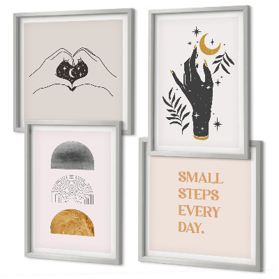 Multi-piece wall decor set Minimalist boho illustrations