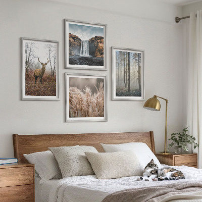 Multi-piece wall decor set Forest landscapes of wild nature