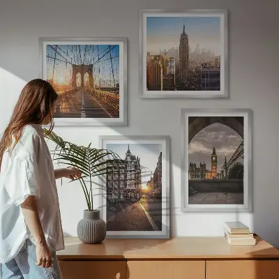 London view wall art set multi-piece canvas painting collection
