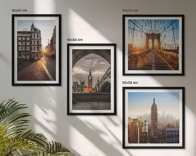 London view wall art set multi-piece canvas painting collection