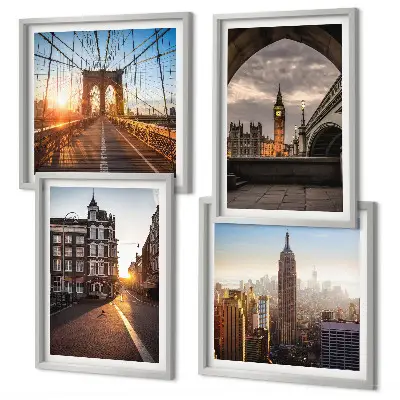 London view wall art set multi-piece canvas painting collection