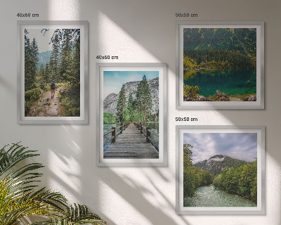 Multi-piece wall decor set Mountains, lakes, forests, paths