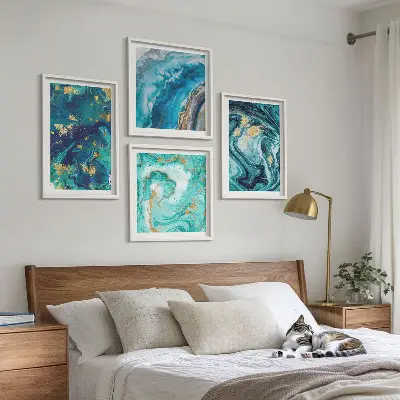 Multi-piece wall decor set abstract decorative paintings