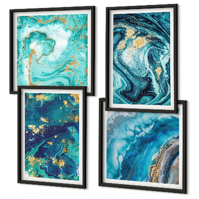 Multi-piece wall decor set Decorative paint abstractions