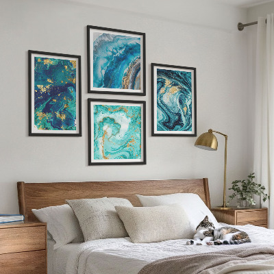 Multi-piece wall decor set Decorative paint abstractions