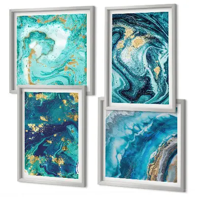 Multi-piece wall decor set abstract decorative paintings