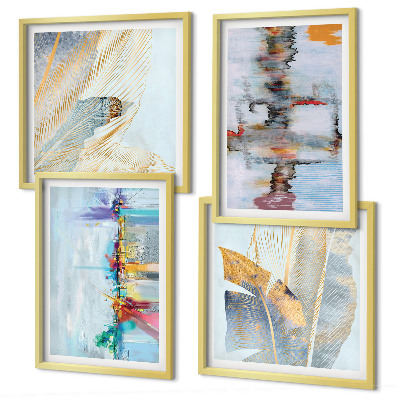Wall art set Abstract painting compositions