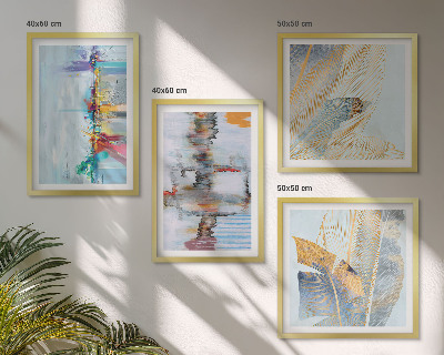 Wall art set Abstract painting compositions