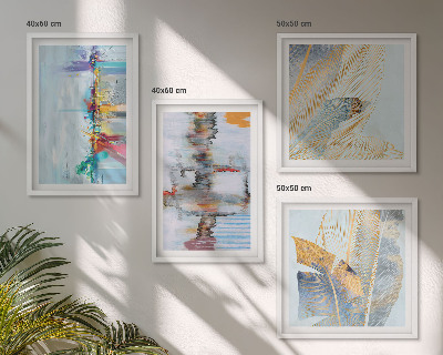 Wall art set Abstract painting compositions