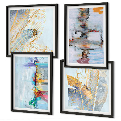 Wall art set Abstract painting compositions