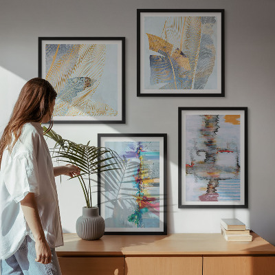 Wall art set Abstract painting compositions