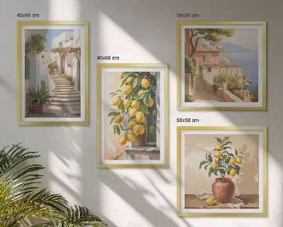 Wall art set Lemon Streets Sea View