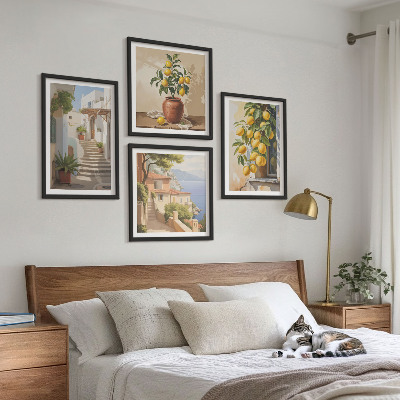 Wall art set Lemon Streets Sea View