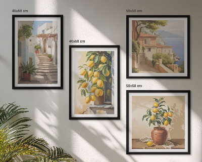 Wall art set Lemon Streets Sea View