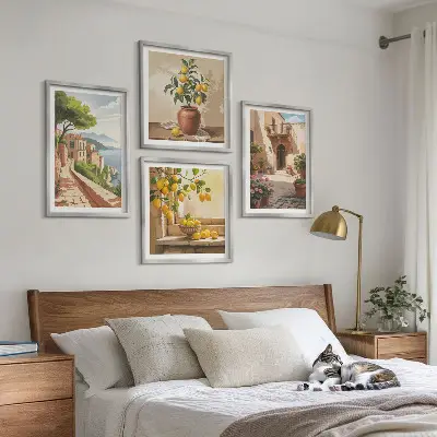 Citrus Fruits Wall Art set of 4 pieces