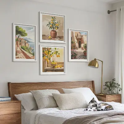Citrus Fruits Wall Art set of 4 pieces