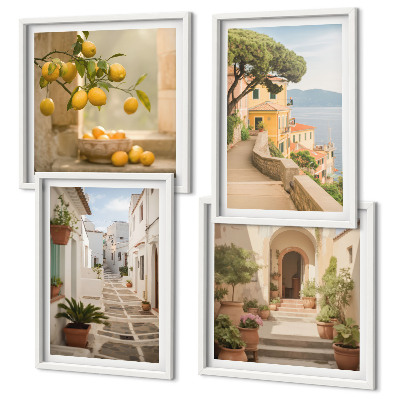 Multi-piece wall decor set Citrus tree in the seaside window