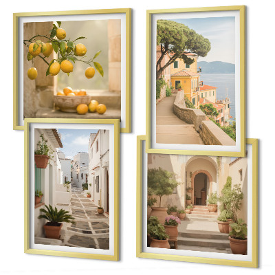Multi-piece wall decor set Citrus tree in the seaside window