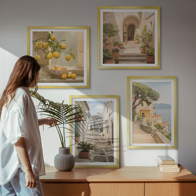 Multi-piece wall decor set Citrus tree in the seaside window