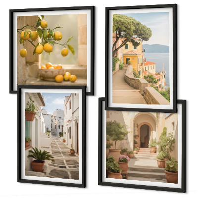 Multi-piece wall decor set Citrus tree in the seaside window