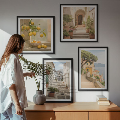 Multi-piece wall decor set Citrus tree in the seaside window