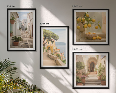 Multi-piece wall decor set Citrus tree in the seaside window