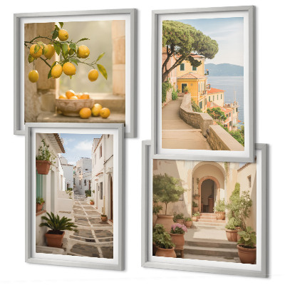 Multi-piece wall decor set Citrus tree in the seaside window