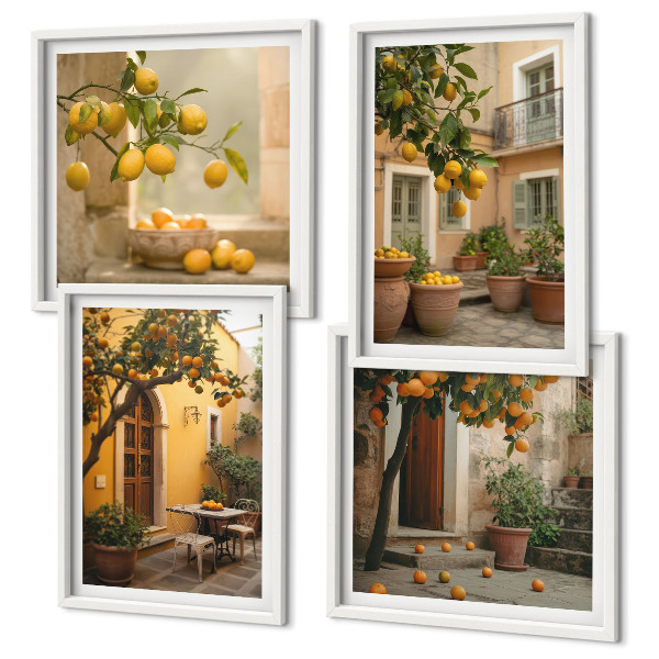 Multi-piece wall decor set Citrus garden in the sun