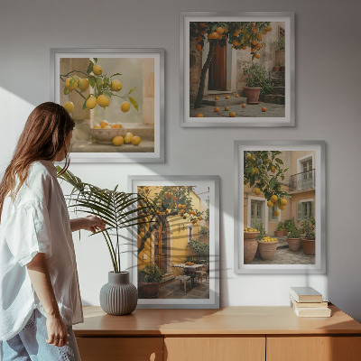 Multi-piece wall decor set Citrus garden in the sun