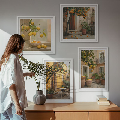 Multi-piece wall decor set Citrus garden in the sun