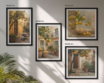 Multi-piece wall decor set Citrus garden in the sun