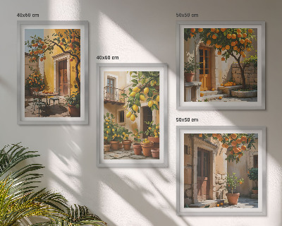 Multi-piece wall decor set Citrus fruits in the sun
